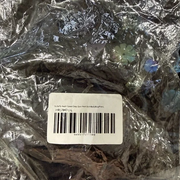 iHeartRaves Black Holographic Set with Multicolor Butterfly Design - Picture 6 of 6